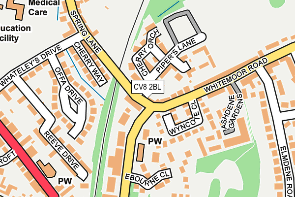 CV8 2BL map - OS OpenMap – Local (Ordnance Survey)