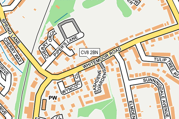 CV8 2BN map - OS OpenMap – Local (Ordnance Survey)