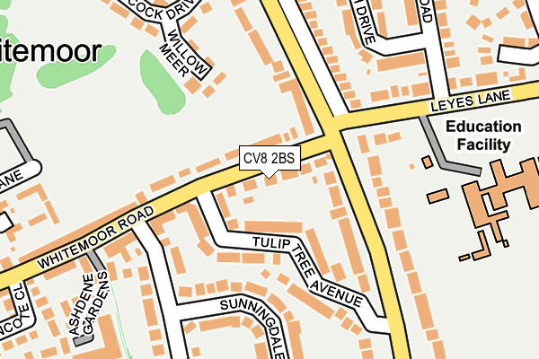 CV8 2BS map - OS OpenMap – Local (Ordnance Survey)