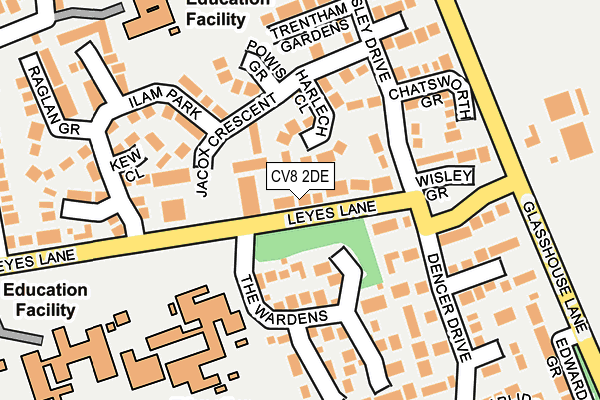 CV8 2DE map - OS OpenMap – Local (Ordnance Survey)