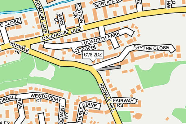 CV8 2DZ map - OS OpenMap – Local (Ordnance Survey)