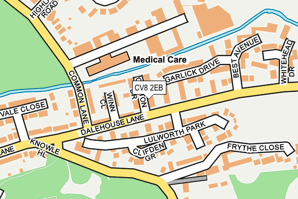 CV8 2EB map - OS OpenMap – Local (Ordnance Survey)