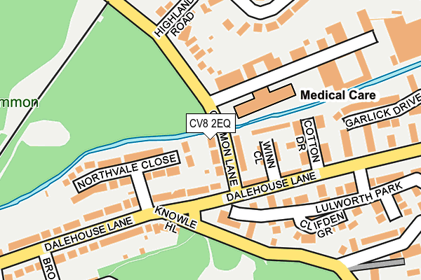 CV8 2EQ map - OS OpenMap – Local (Ordnance Survey)