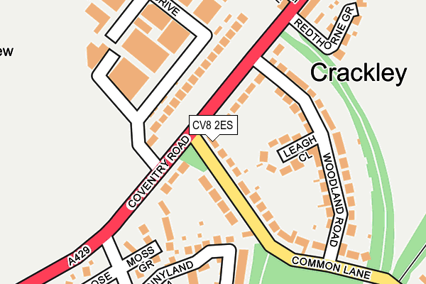 CV8 2ES map - OS OpenMap – Local (Ordnance Survey)
