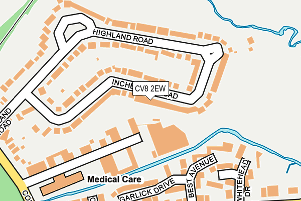 CV8 2EW map - OS OpenMap – Local (Ordnance Survey)