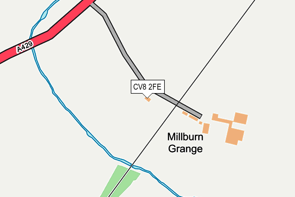 CV8 2FE map - OS OpenMap – Local (Ordnance Survey)