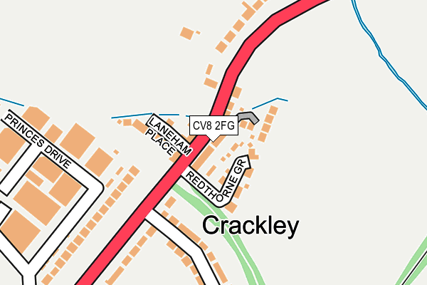 CV8 2FG map - OS OpenMap – Local (Ordnance Survey)