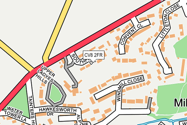 CV8 2FR map - OS OpenMap – Local (Ordnance Survey)