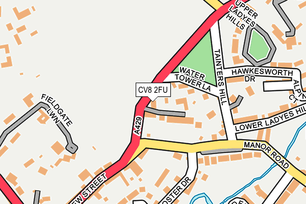 CV8 2FU map - OS OpenMap – Local (Ordnance Survey)
