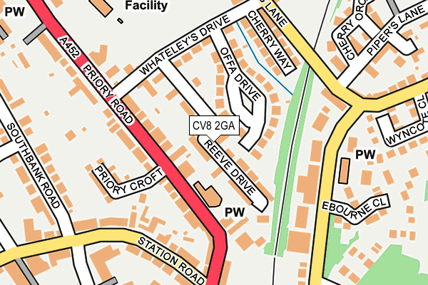 CV8 2GA map - OS OpenMap – Local (Ordnance Survey)