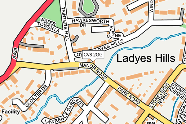 CV8 2GG map - OS OpenMap – Local (Ordnance Survey)
