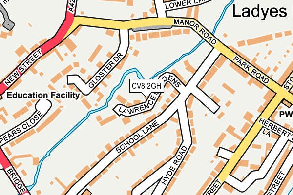 CV8 2GH map - OS OpenMap – Local (Ordnance Survey)