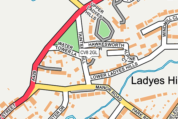 CV8 2GL map - OS OpenMap – Local (Ordnance Survey)