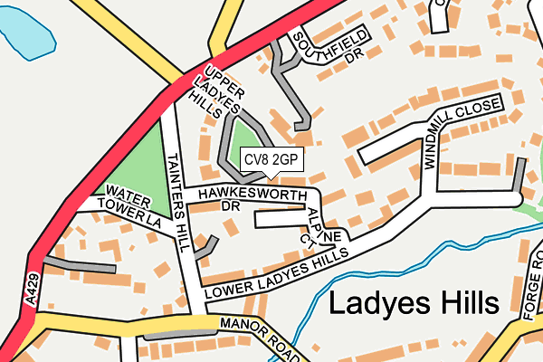 CV8 2GP map - OS OpenMap – Local (Ordnance Survey)