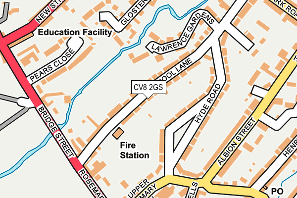 CV8 2GS map - OS OpenMap – Local (Ordnance Survey)