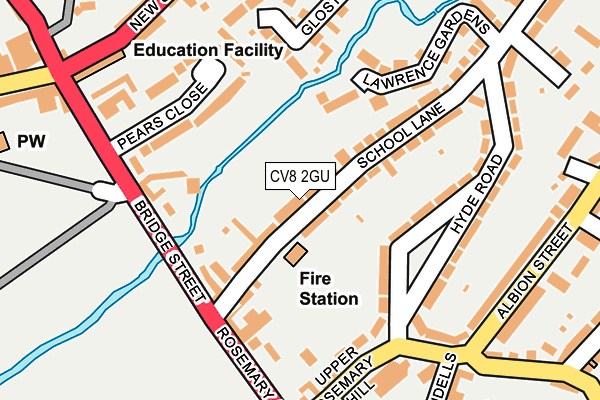 CV8 2GU map - OS OpenMap – Local (Ordnance Survey)