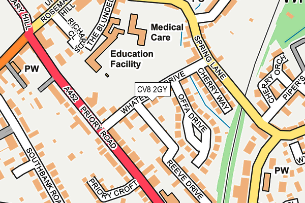 CV8 2GY map - OS OpenMap – Local (Ordnance Survey)