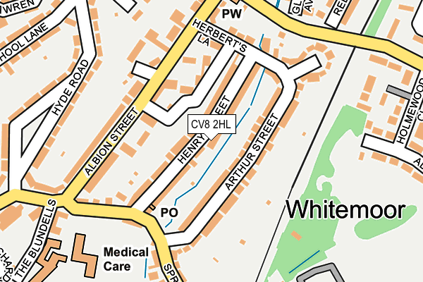 CV8 2HL map - OS OpenMap – Local (Ordnance Survey)