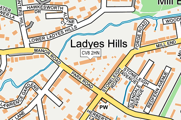 CV8 2HN map - OS OpenMap – Local (Ordnance Survey)