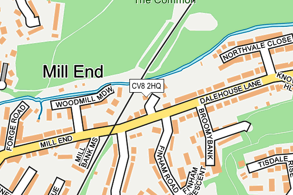 CV8 2HQ map - OS OpenMap – Local (Ordnance Survey)