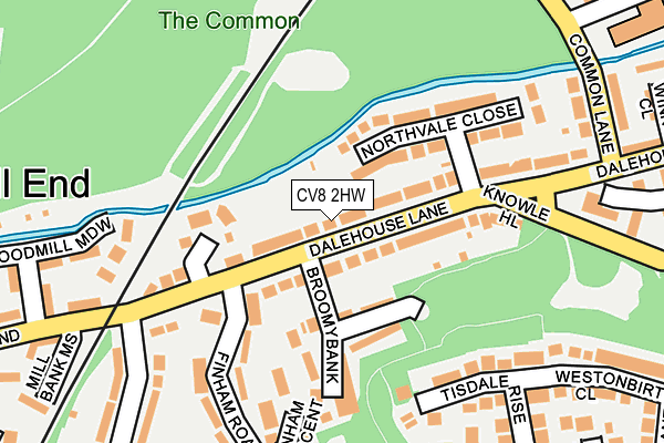 CV8 2HW map - OS OpenMap – Local (Ordnance Survey)