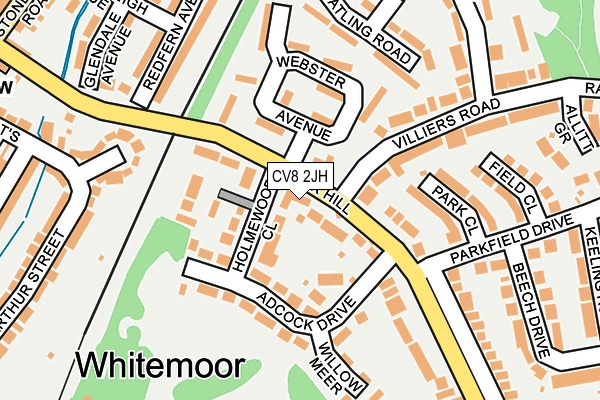 CV8 2JH map - OS OpenMap – Local (Ordnance Survey)