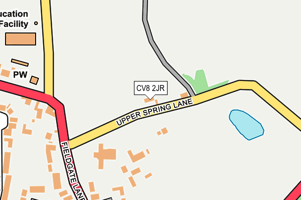 CV8 2JR map - OS OpenMap – Local (Ordnance Survey)