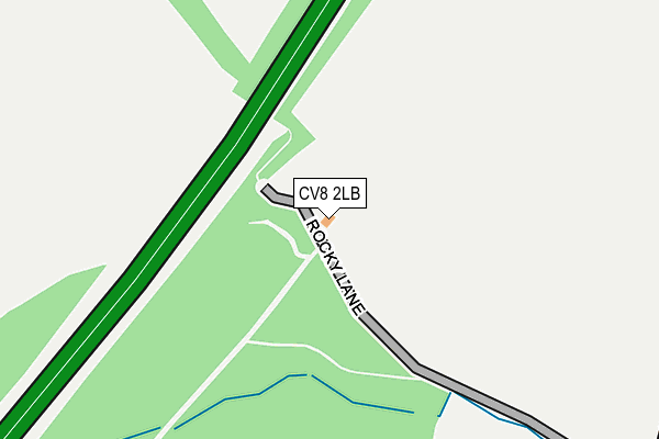 CV8 2LB map - OS OpenMap – Local (Ordnance Survey)