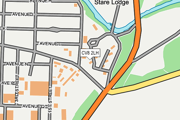 CV8 2LH map - OS OpenMap – Local (Ordnance Survey)