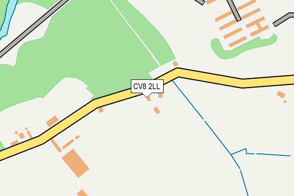 CV8 2LL map - OS OpenMap – Local (Ordnance Survey)