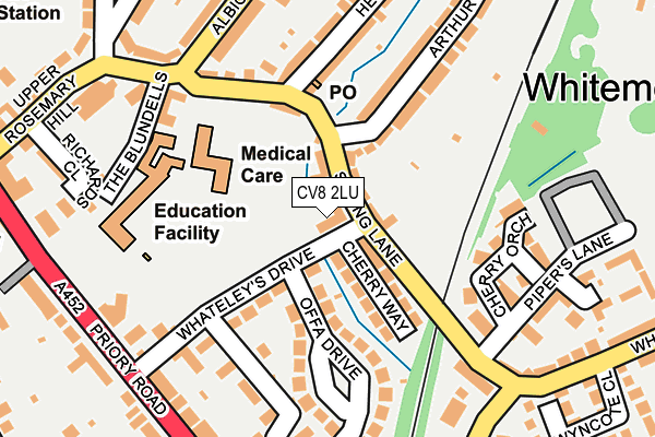 CV8 2LU map - OS OpenMap – Local (Ordnance Survey)