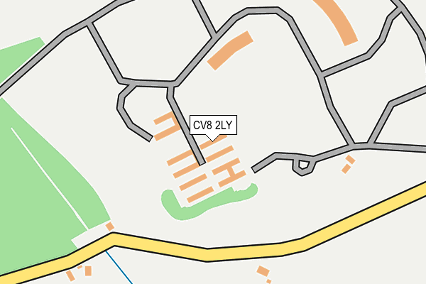 CV8 2LY map - OS OpenMap – Local (Ordnance Survey)
