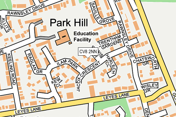 CV8 2NN map - OS OpenMap – Local (Ordnance Survey)