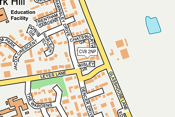CV8 2NP map - OS OpenMap – Local (Ordnance Survey)