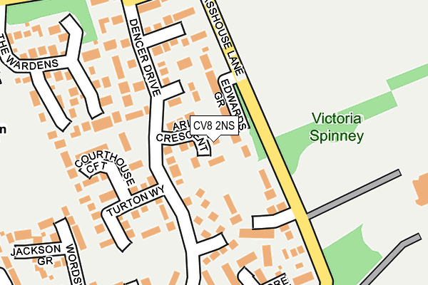 CV8 2NS map - OS OpenMap – Local (Ordnance Survey)