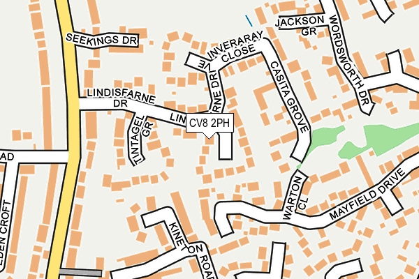 CV8 2PH map - OS OpenMap – Local (Ordnance Survey)