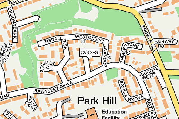 CV8 2PS map - OS OpenMap – Local (Ordnance Survey)