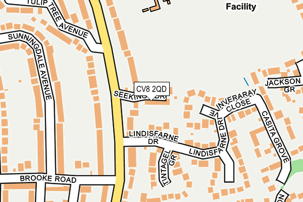 CV8 2QD map - OS OpenMap – Local (Ordnance Survey)