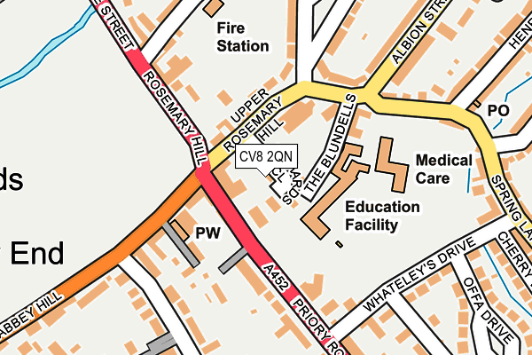 CV8 2QN map - OS OpenMap – Local (Ordnance Survey)