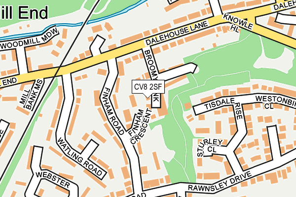 CV8 2SF map - OS OpenMap – Local (Ordnance Survey)