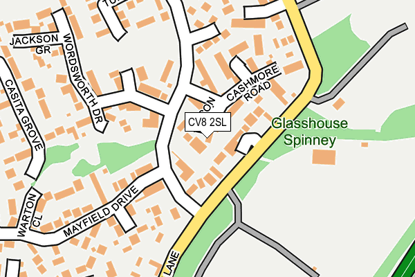CV8 2SL map - OS OpenMap – Local (Ordnance Survey)