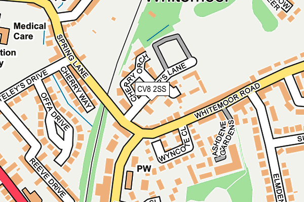 CV8 2SS map - OS OpenMap – Local (Ordnance Survey)