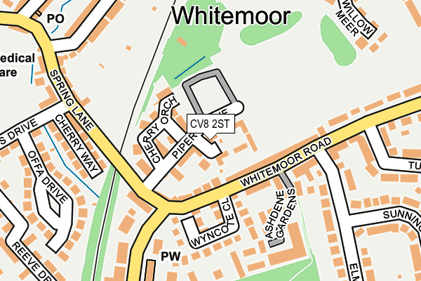 CV8 2ST map - OS OpenMap – Local (Ordnance Survey)