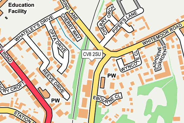 CV8 2SU map - OS OpenMap – Local (Ordnance Survey)