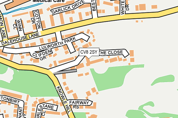 CV8 2SY map - OS OpenMap – Local (Ordnance Survey)