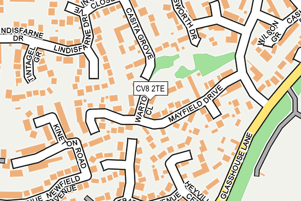 CV8 2TE map - OS OpenMap – Local (Ordnance Survey)