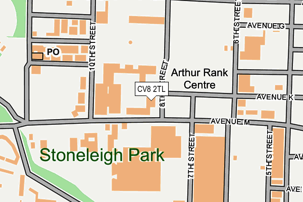 CV8 2TL map - OS OpenMap – Local (Ordnance Survey)