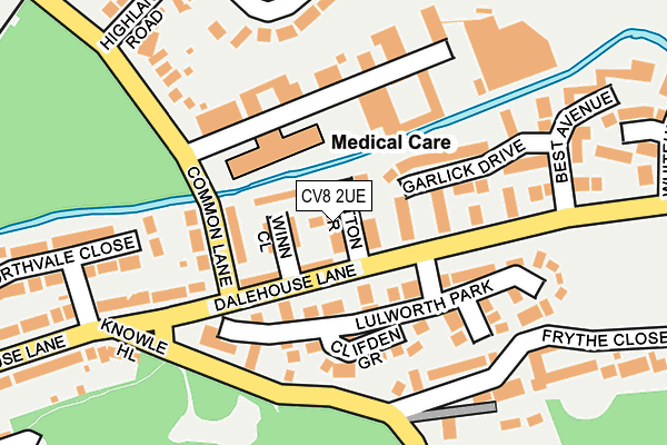 CV8 2UE map - OS OpenMap – Local (Ordnance Survey)