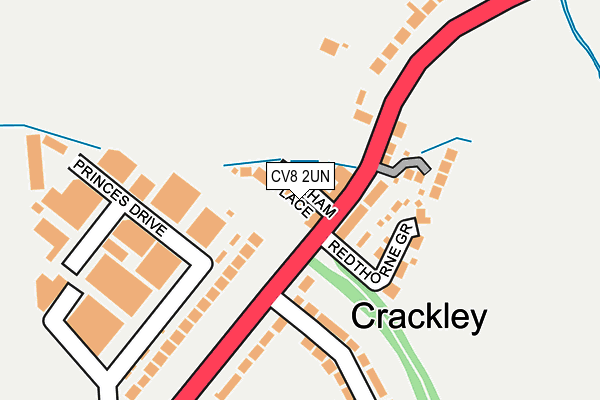 CV8 2UN map - OS OpenMap – Local (Ordnance Survey)