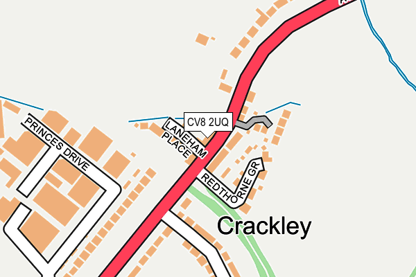 CV8 2UQ map - OS OpenMap – Local (Ordnance Survey)